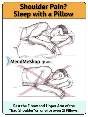 use pillow for shoulder pain when sleeping